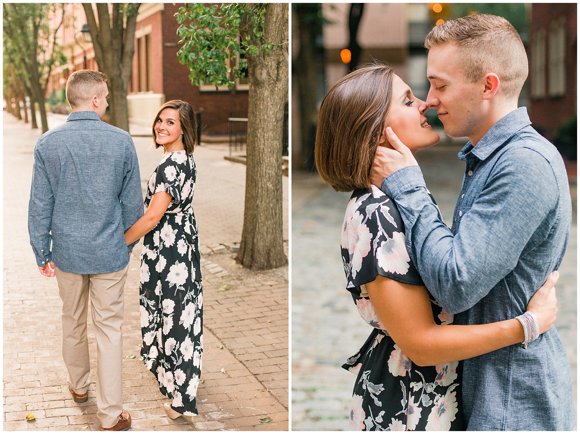 Chase & Olivia's Chic Engagement in Old City, Philadelphia Photos