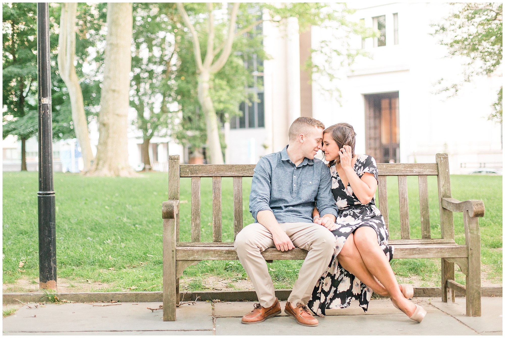 Chase & Olivia's Chic Engagement in Old City, Philadelphia Photos