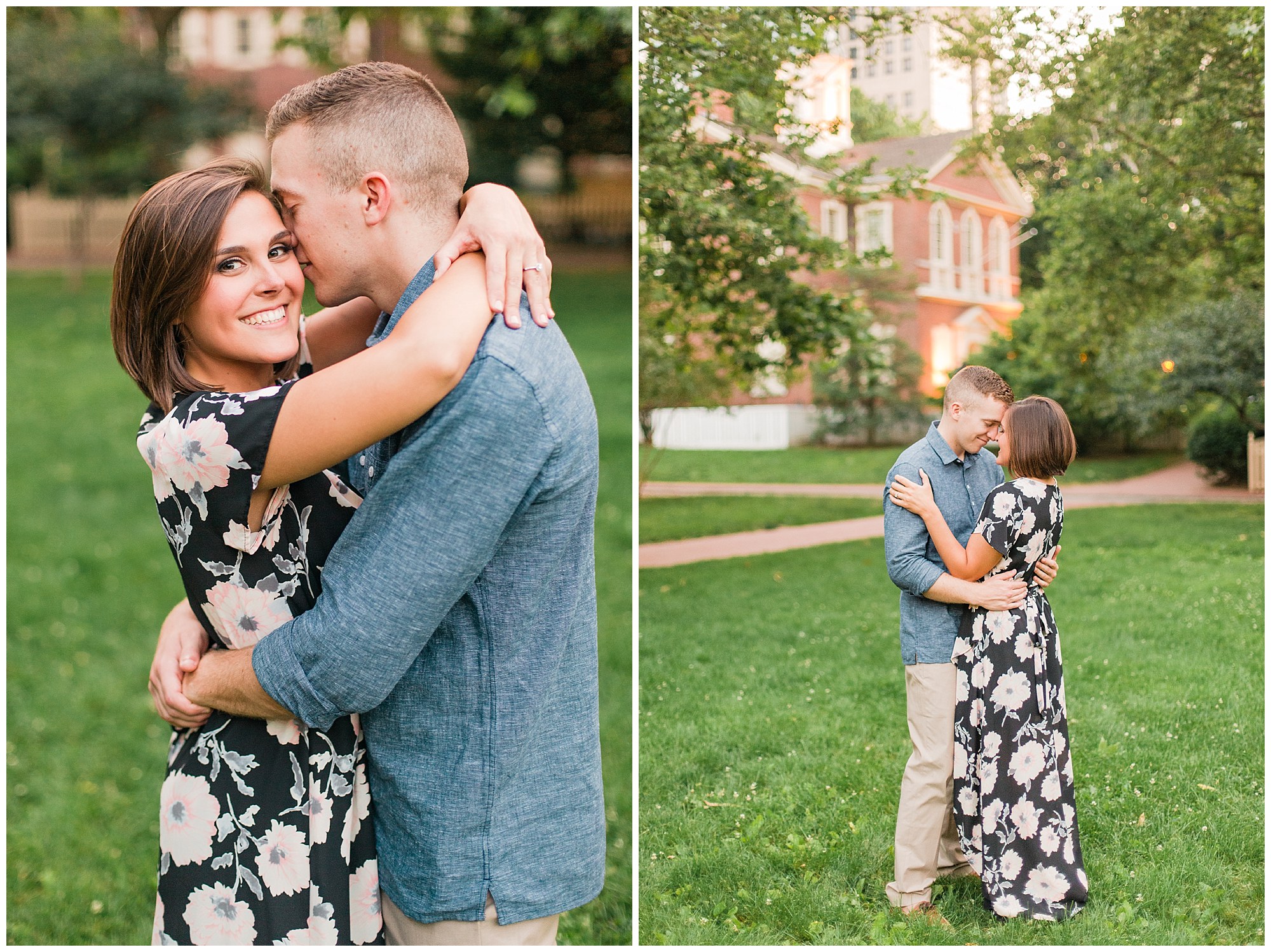 Chase & Olivia's Chic Engagement in Old City, Philadelphia Photos