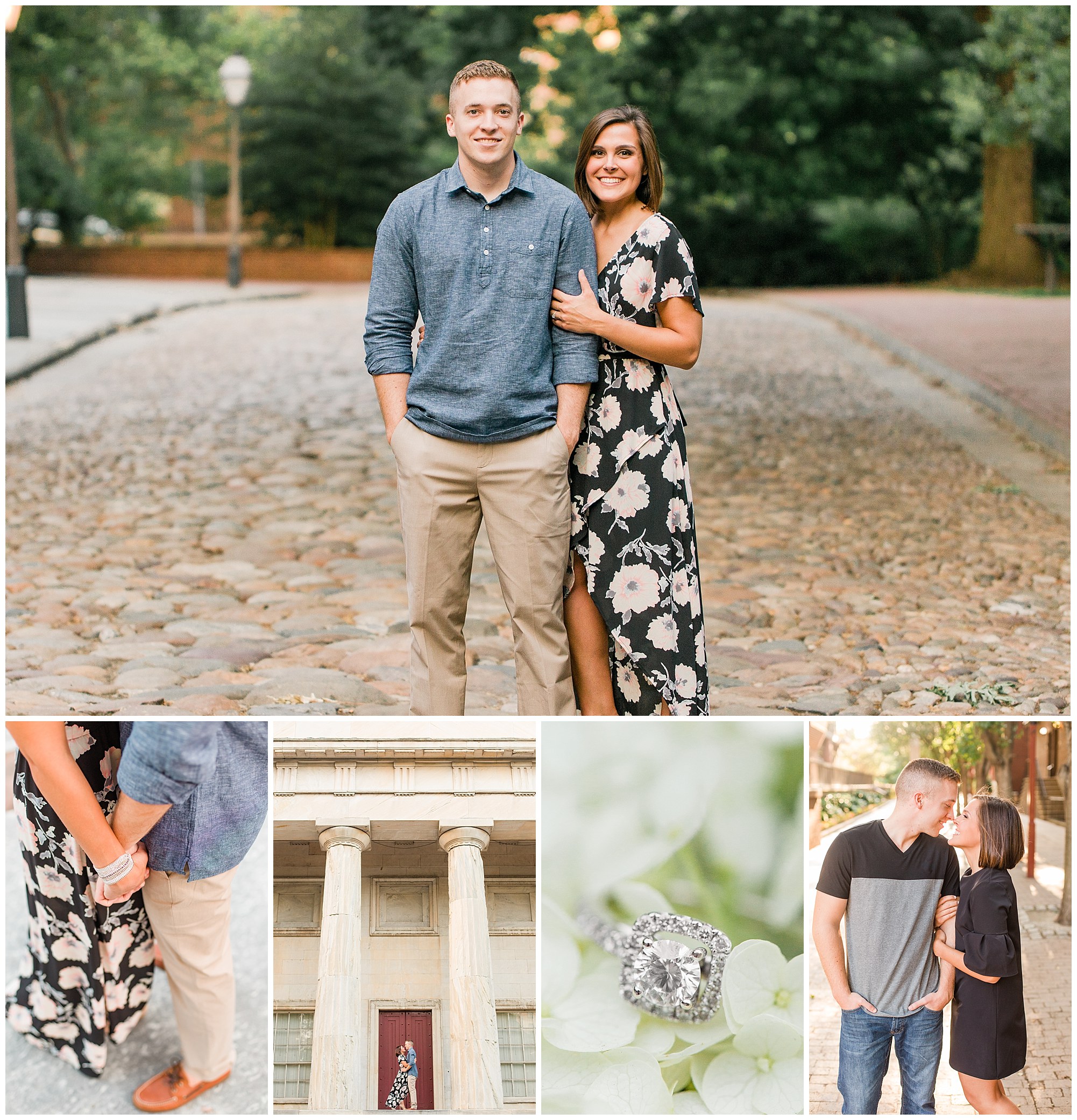 Chase & Olivia's Chic Engagement in Old City, Philadelphia Photos