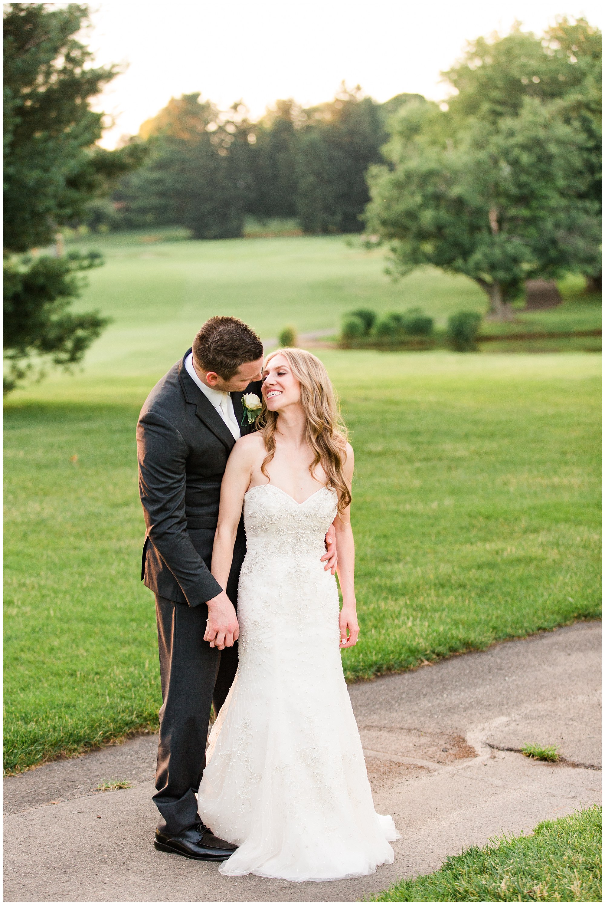 Doug & Ashley Blush & Grey Wedding at Northampton Valley Country Club Photos