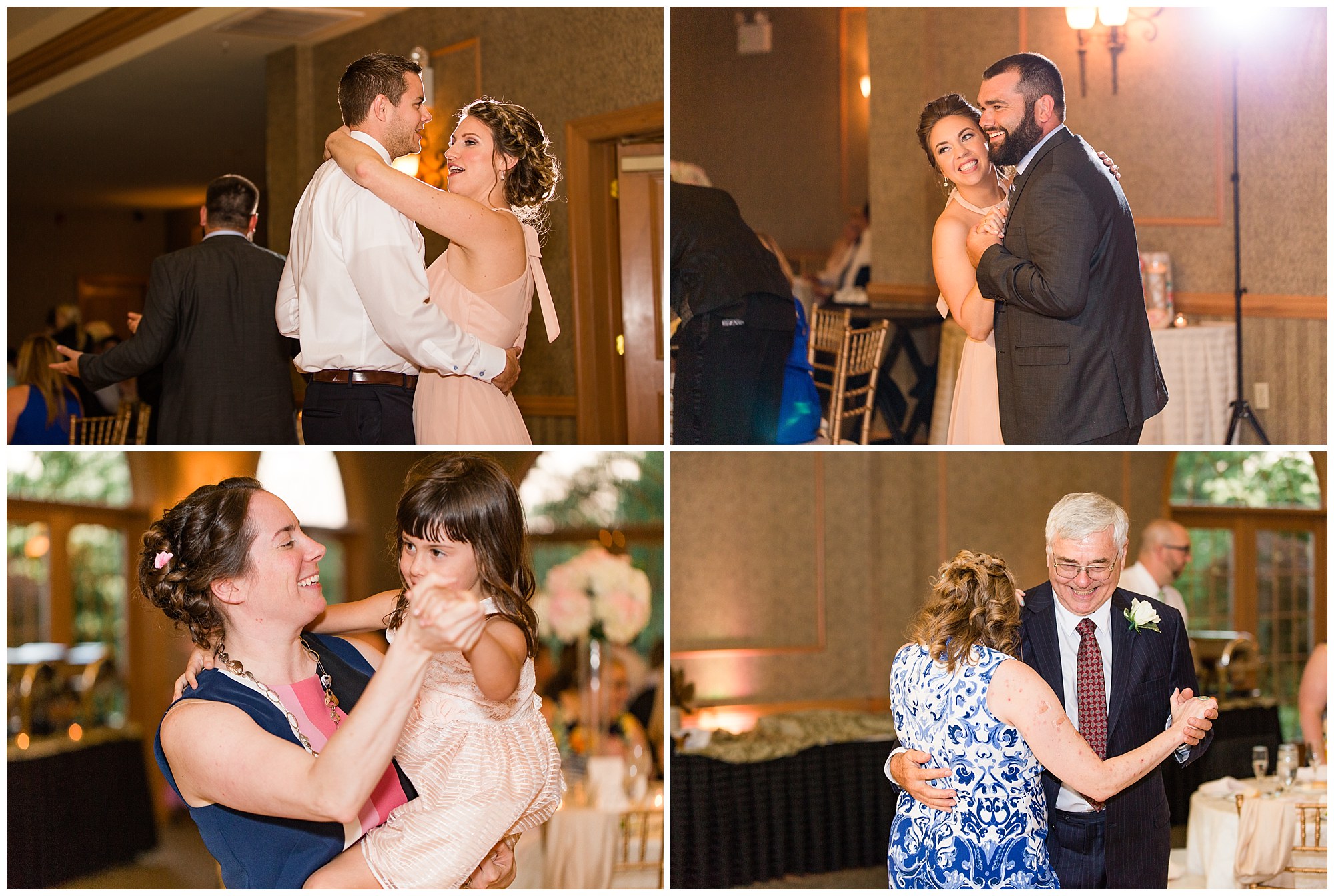 Doug & Ashley Blush & Grey Wedding at Northampton Valley Country Club Photos