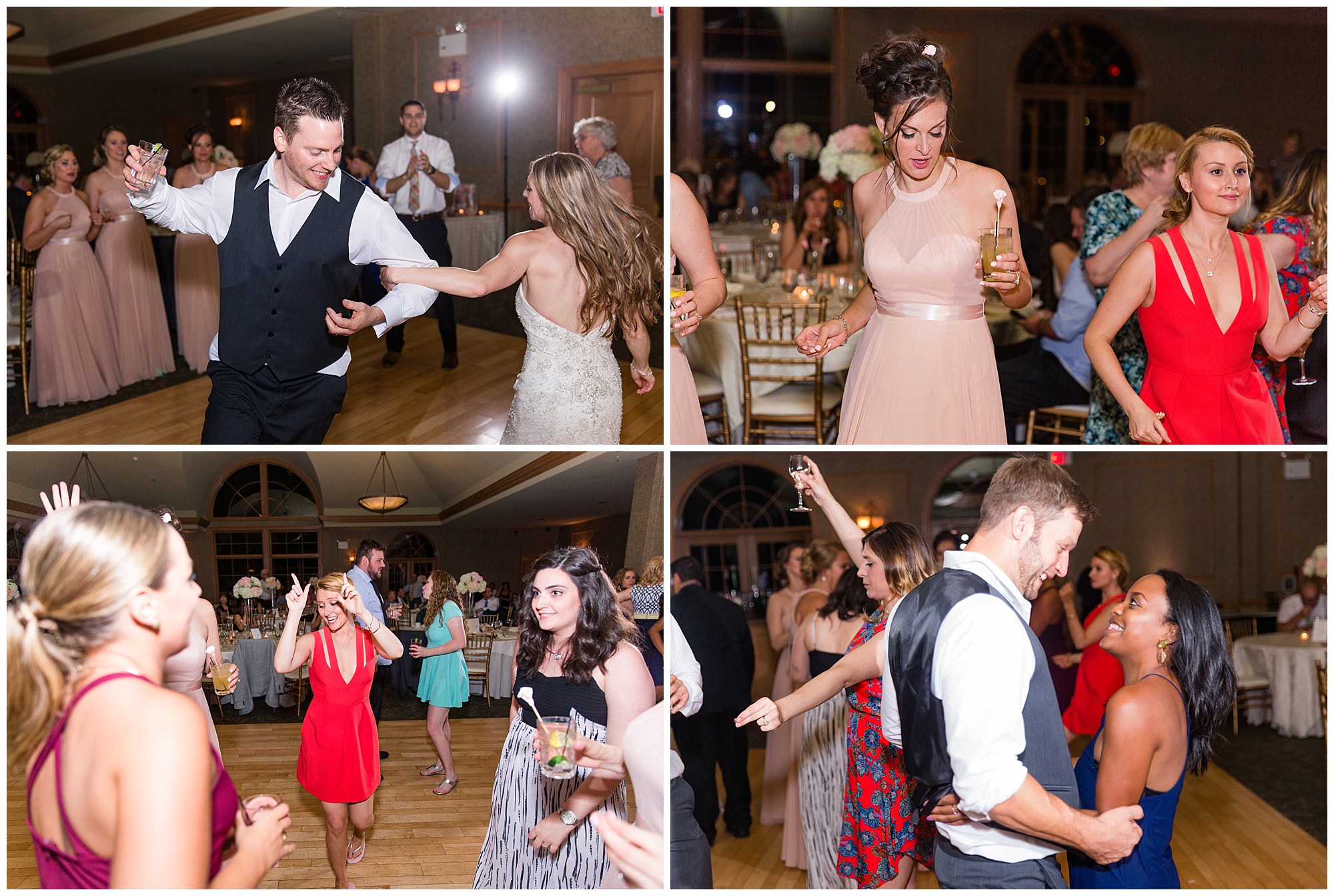Doug & Ashley Blush & Grey Wedding at Northampton Valley Country Club Photos