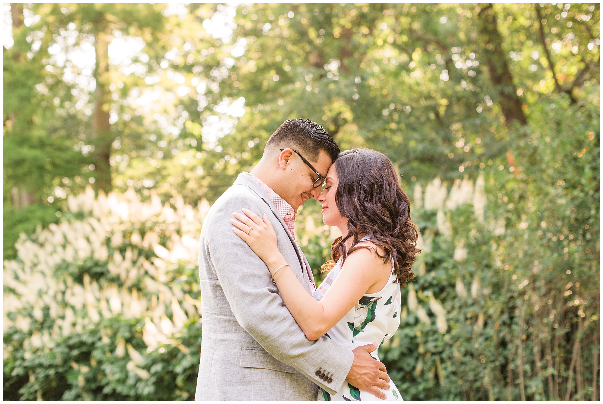 Julio & Elizabeth's June Engagement in Longwood Gardens