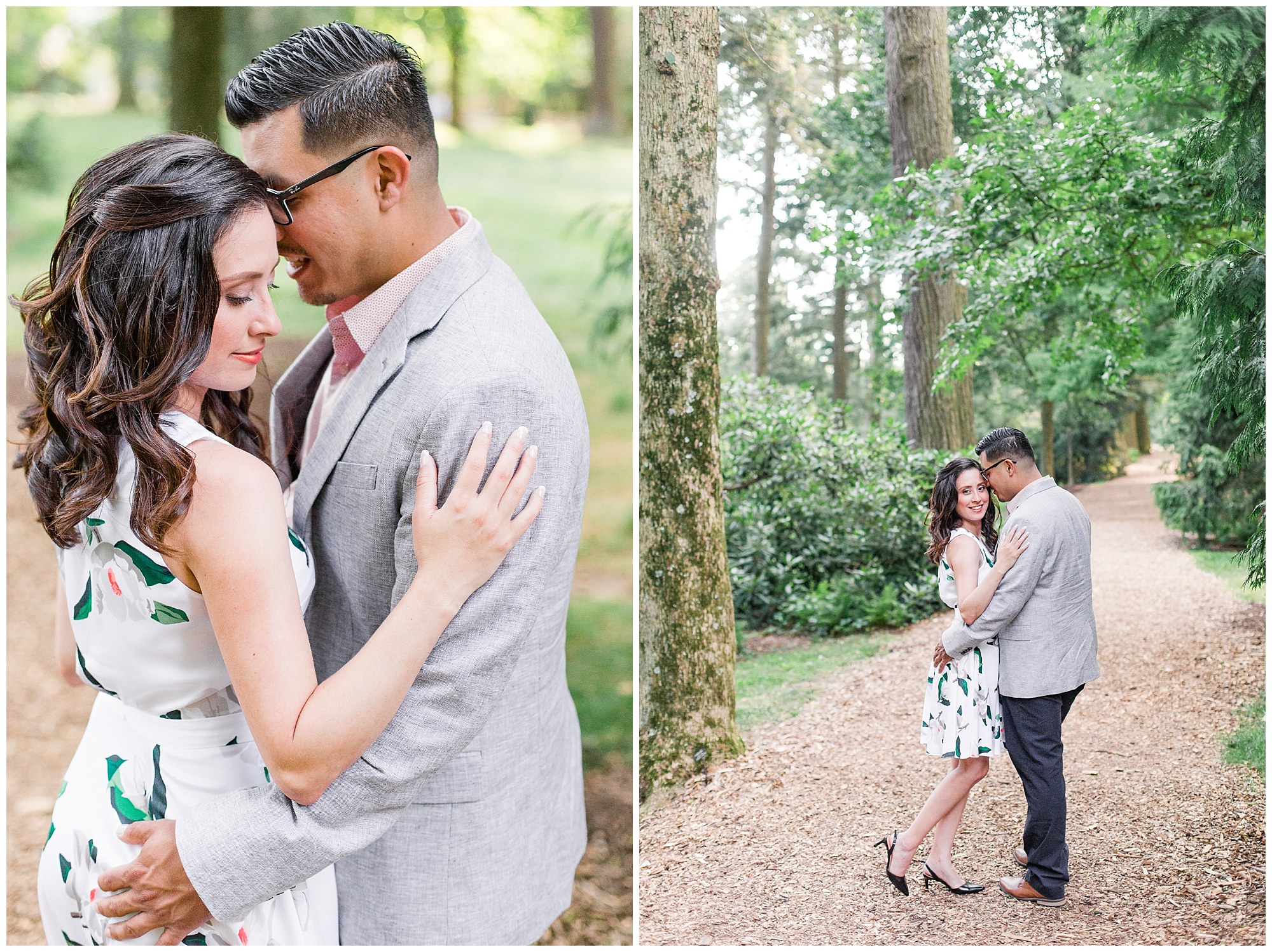 Julio & Elizabeth's June Engagement in Longwood Gardens