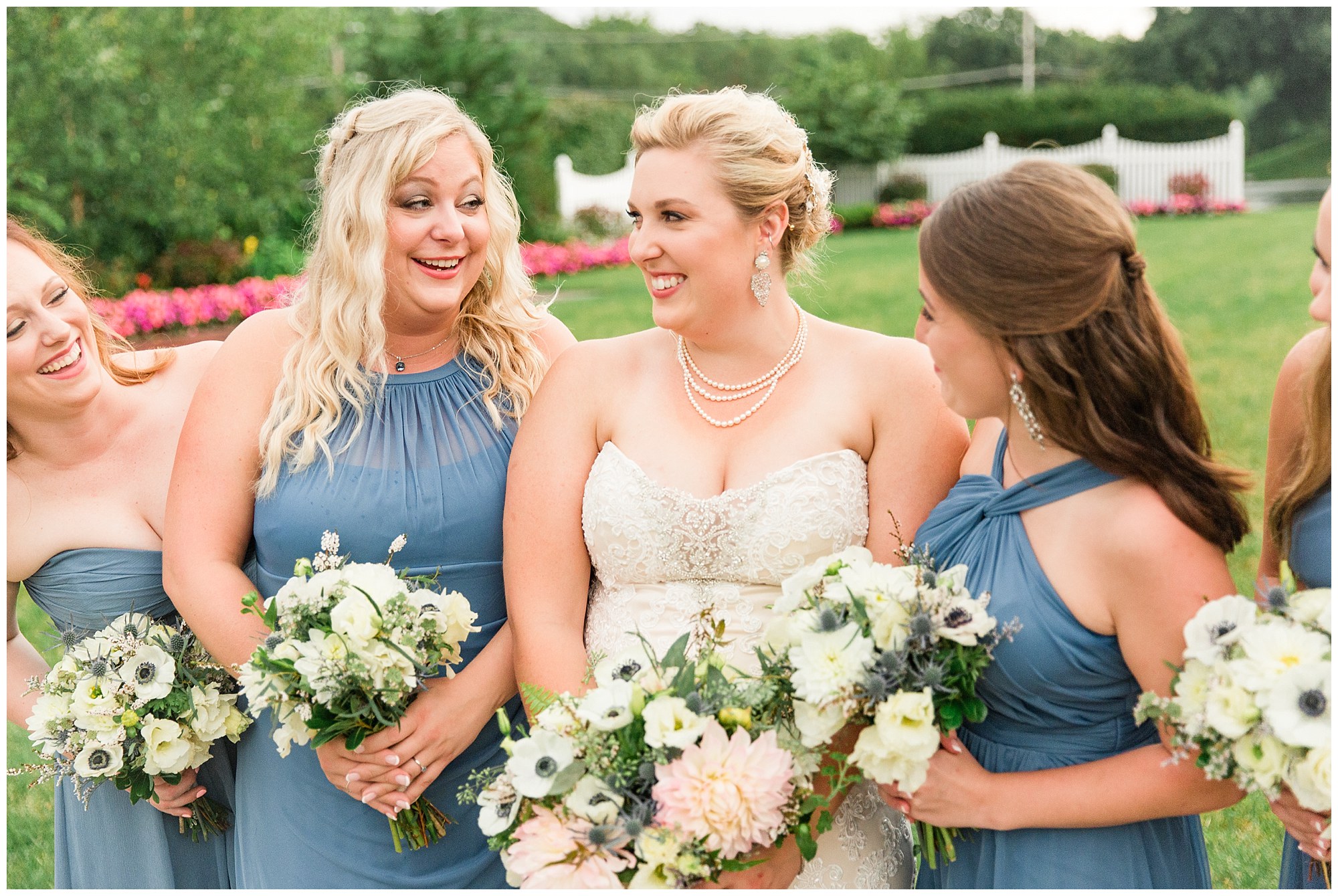 Alex & Ramah's Rainy Blue & Grey Wedding Day at The Barn On Bridge in Collegeville, PA Photos