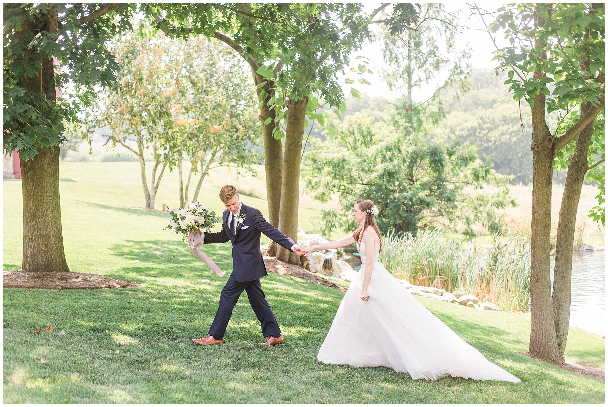 Jesse & Sarah's Navy & Lavender Farm Wedding at The Farm At Eagle's Ridge