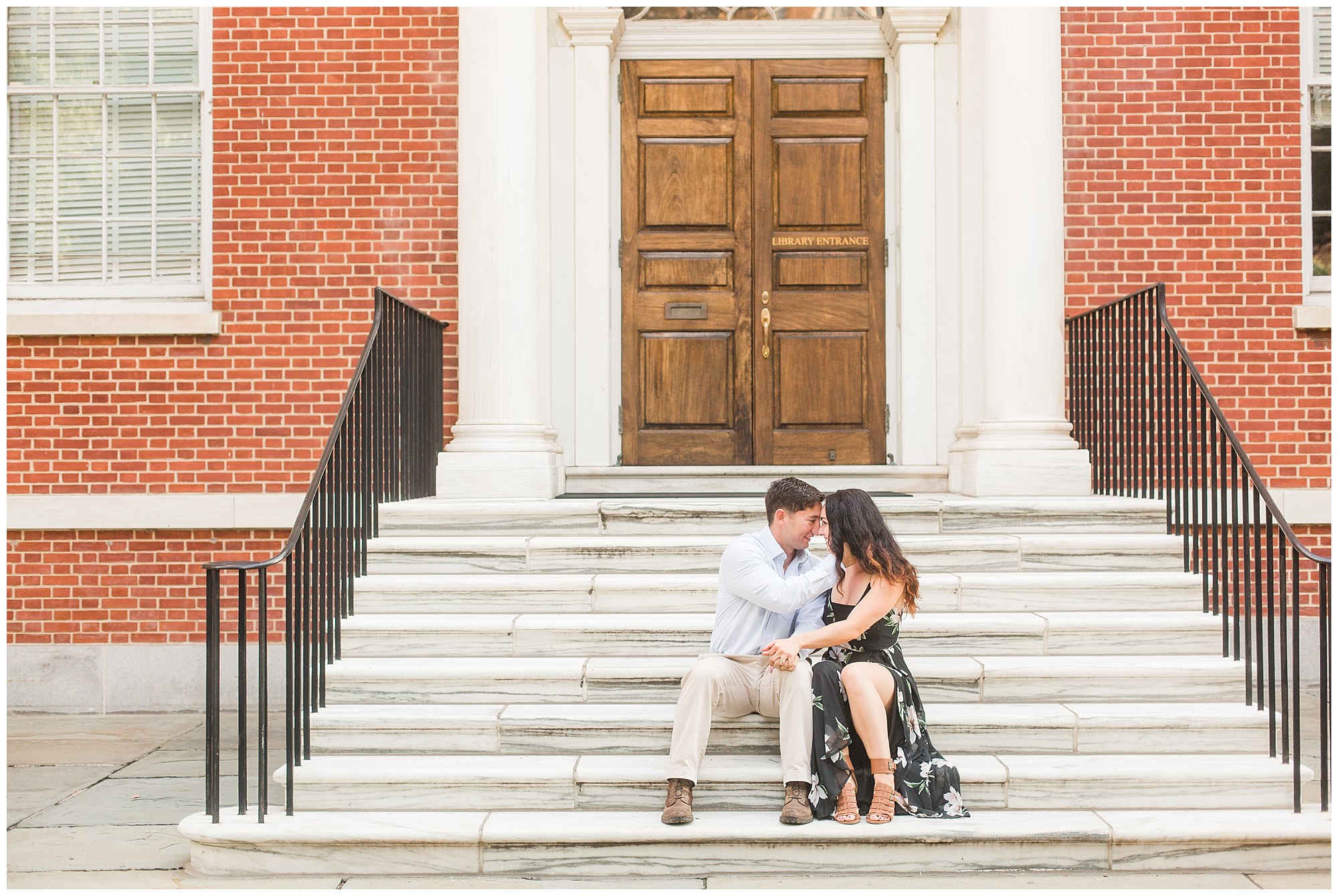 Rob & Sarah's Chic Engagement Session in Old City, Philadelphia Photos