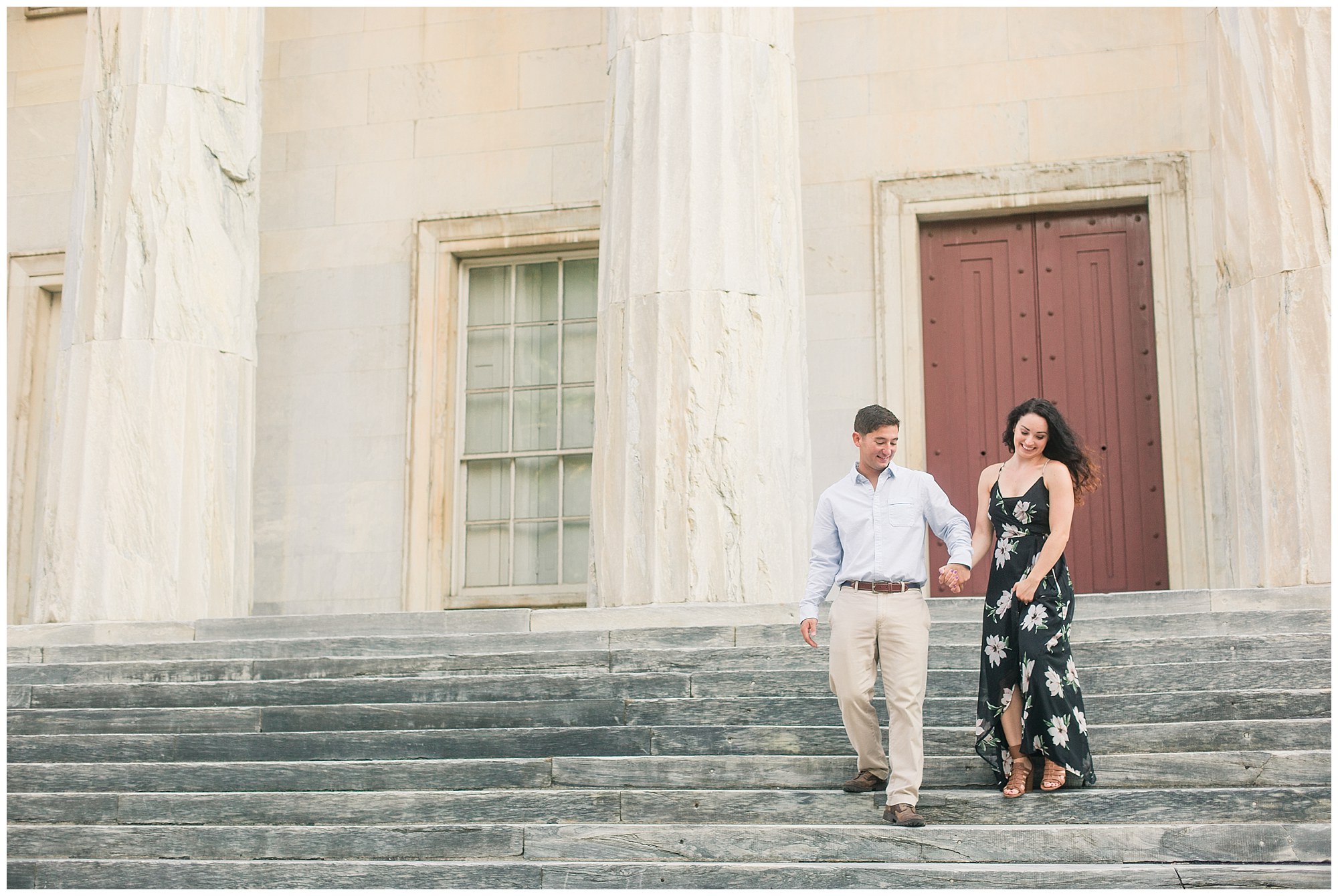 Rob & Sarah's Chic Engagement Session in Old City, Philadelphia Photos
