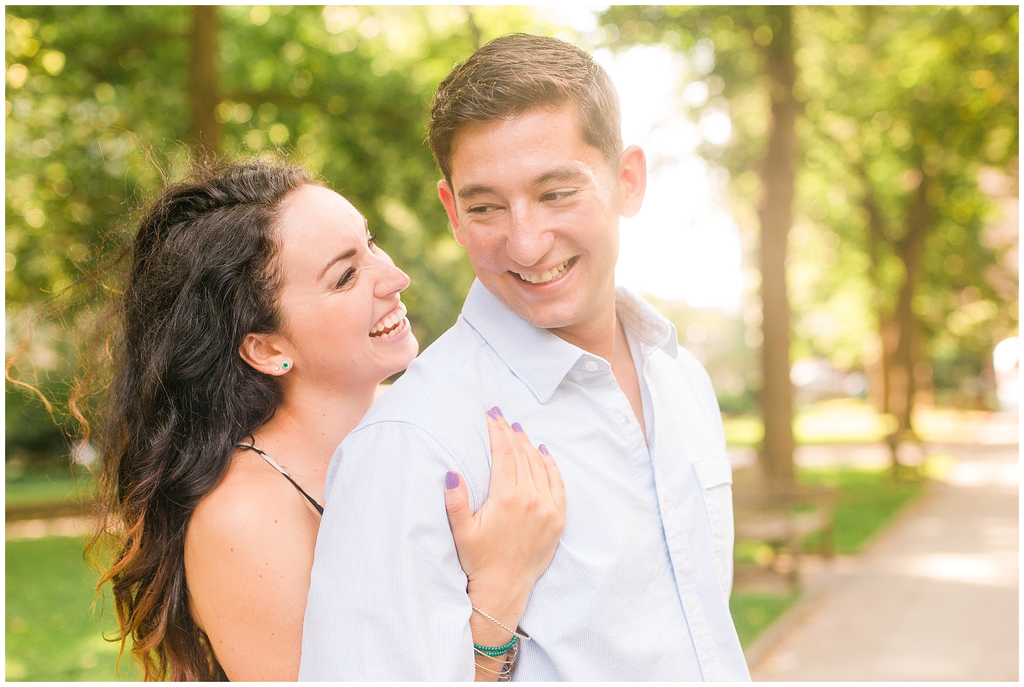 Rob & Sarah's Chic Engagement Session in Old City, Philadelphia Photos