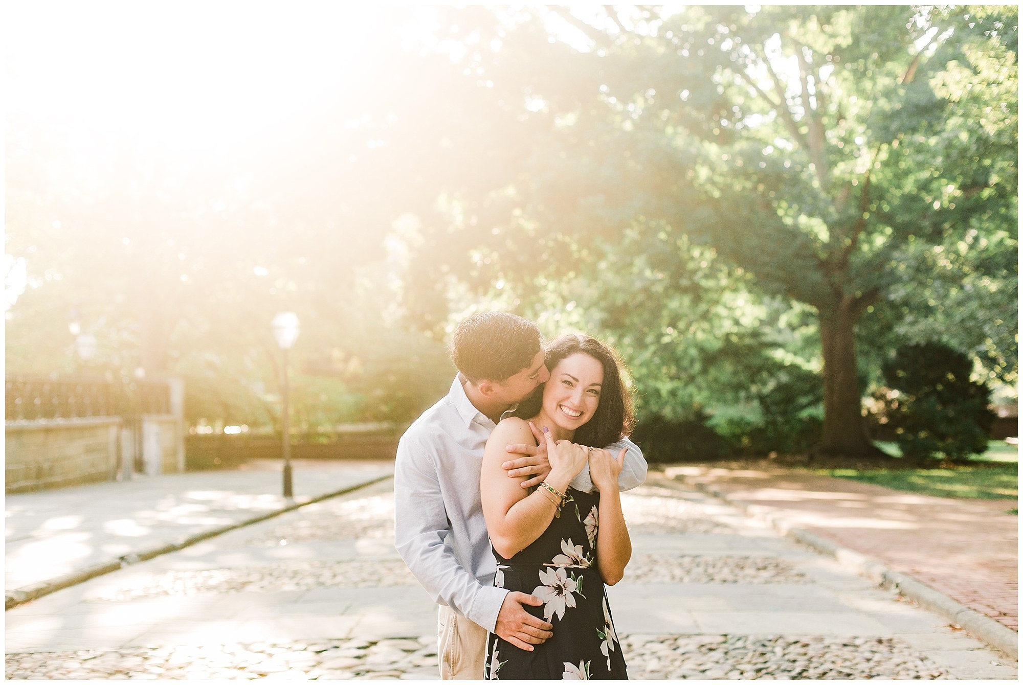 Rob & Sarah's Chic Engagement Session in Old City, Philadelphia Photos