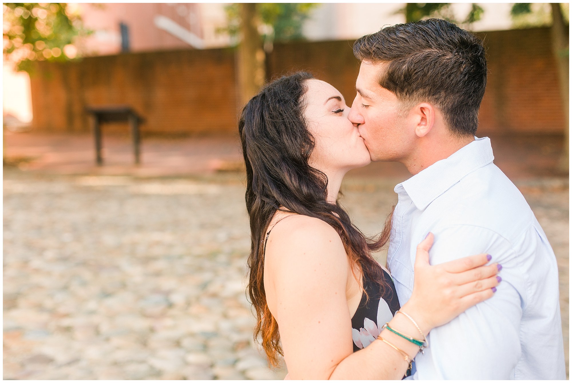 Rob & Sarah's Chic Engagement Session in Old City, Philadelphia Photos