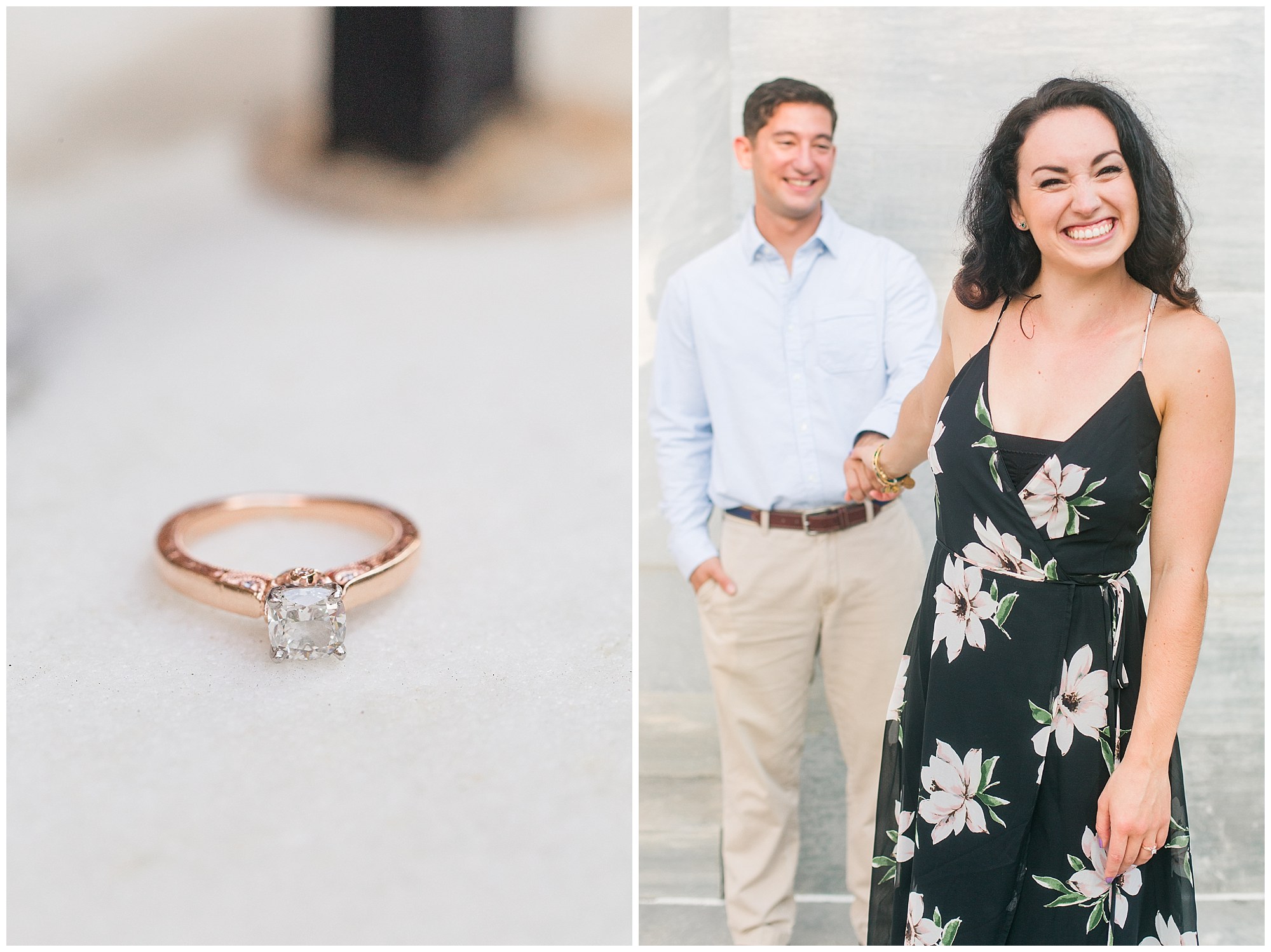 Rob & Sarah's Chic Engagement Session in Old City, Philadelphia Photos