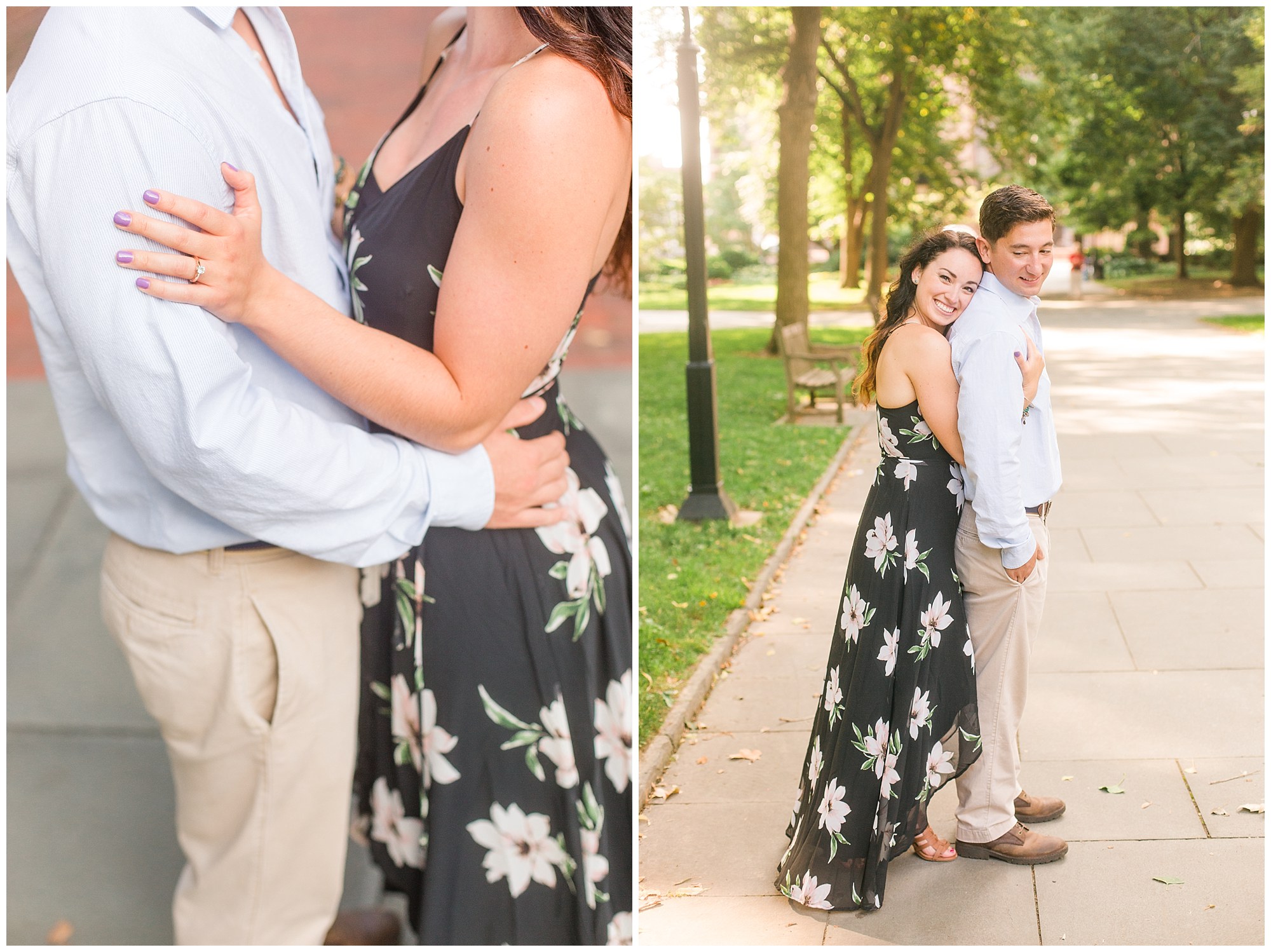 Rob & Sarah's Chic Engagement Session in Old City, Philadelphia Photos
