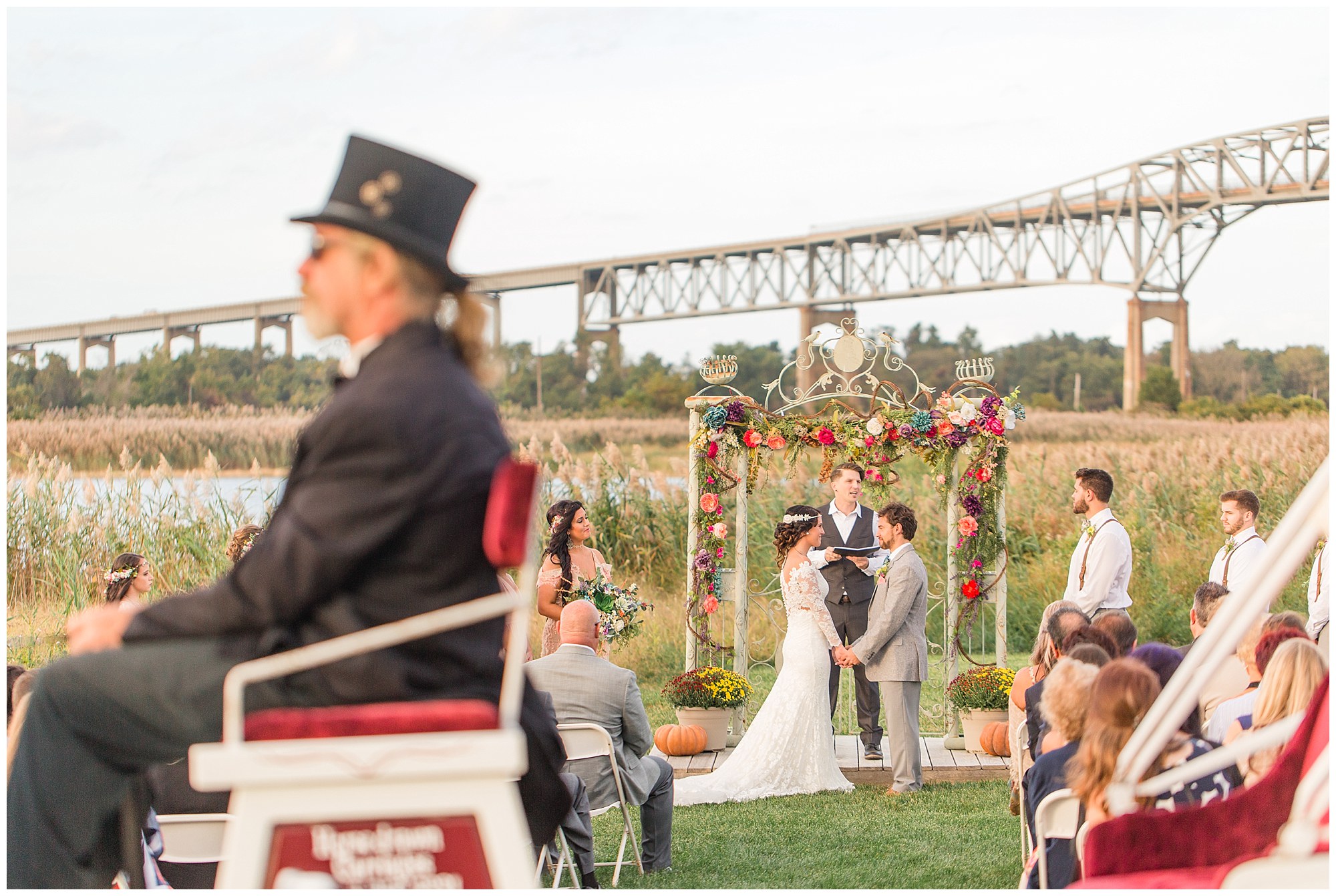 Cody & Hali's Boho Chic Barn Wedding at Thousand Acre Farms in Delaware Photos_0045.jpg