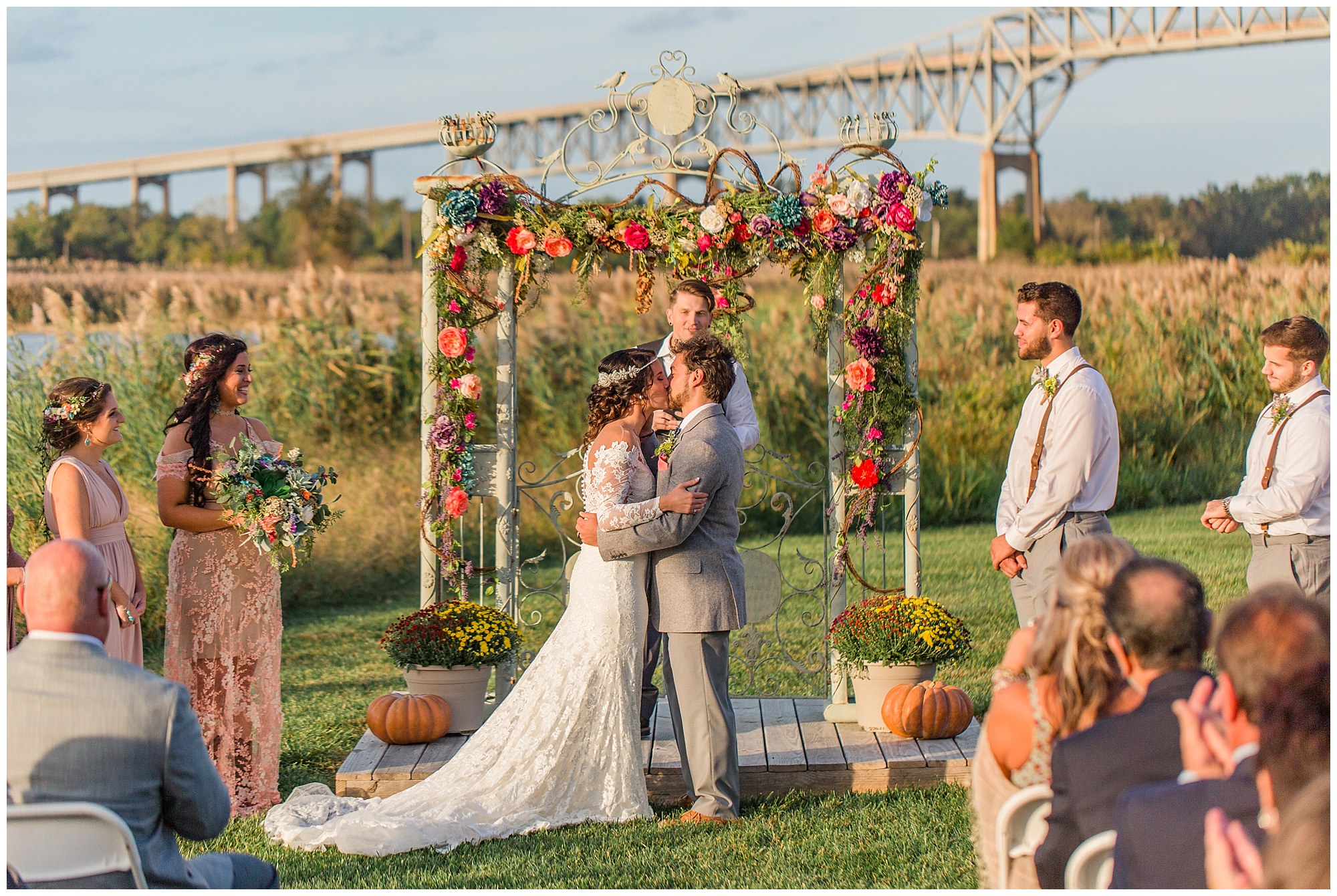 Cody & Hali's Boho Chic Barn Wedding at Thousand Acre Farms in Delaware Photos_0053.jpg