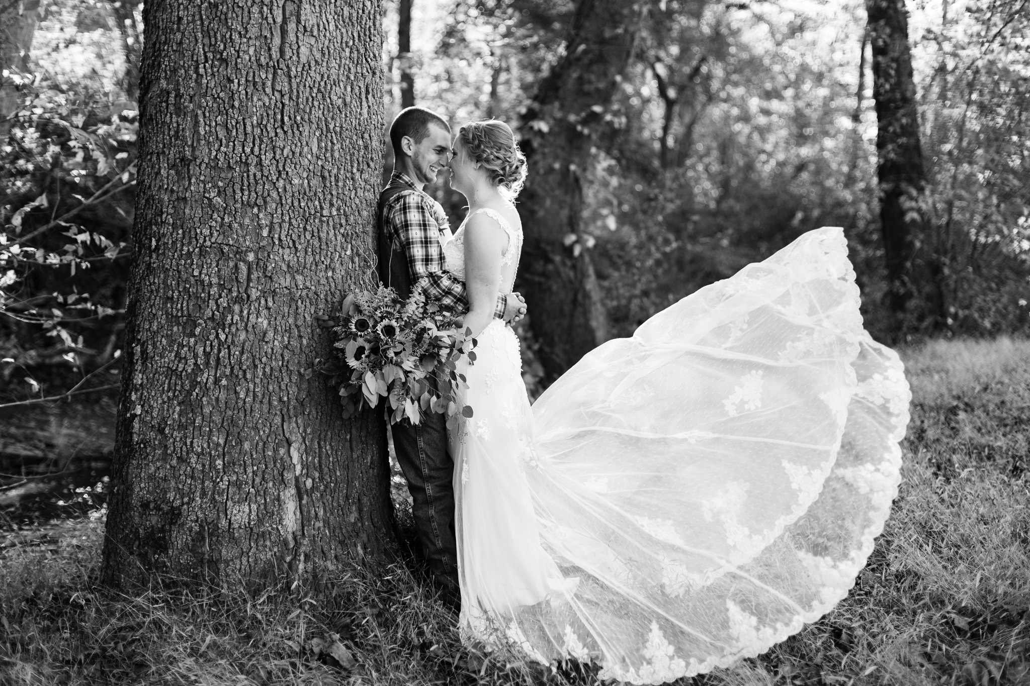 Sheldon & Stephanie's Rustic Country Fall Wedding at The Barn on Bridge Photos