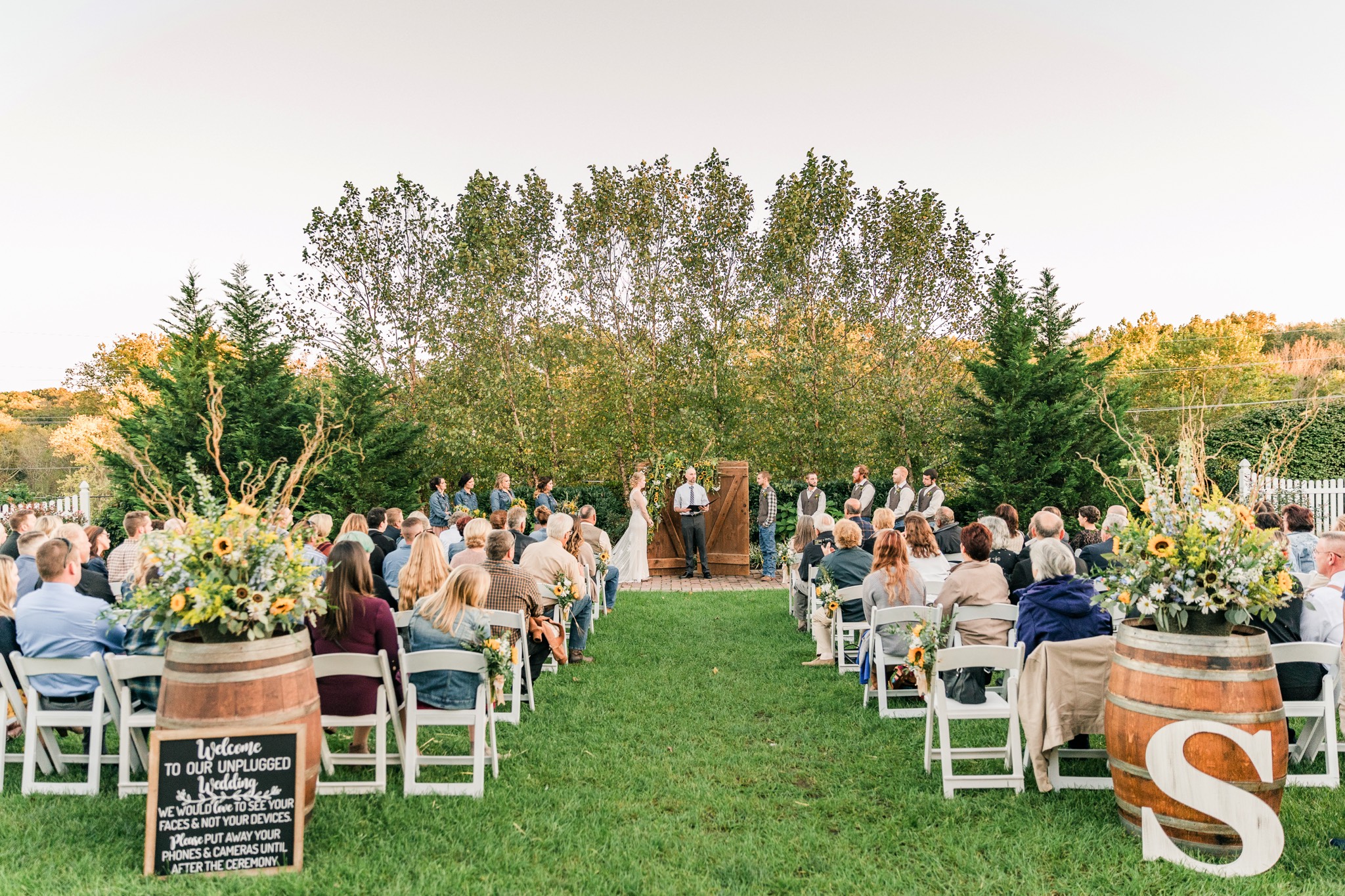 Sheldon & Stephanie's Rustic Country Fall Wedding at The Barn on Bridge Photos