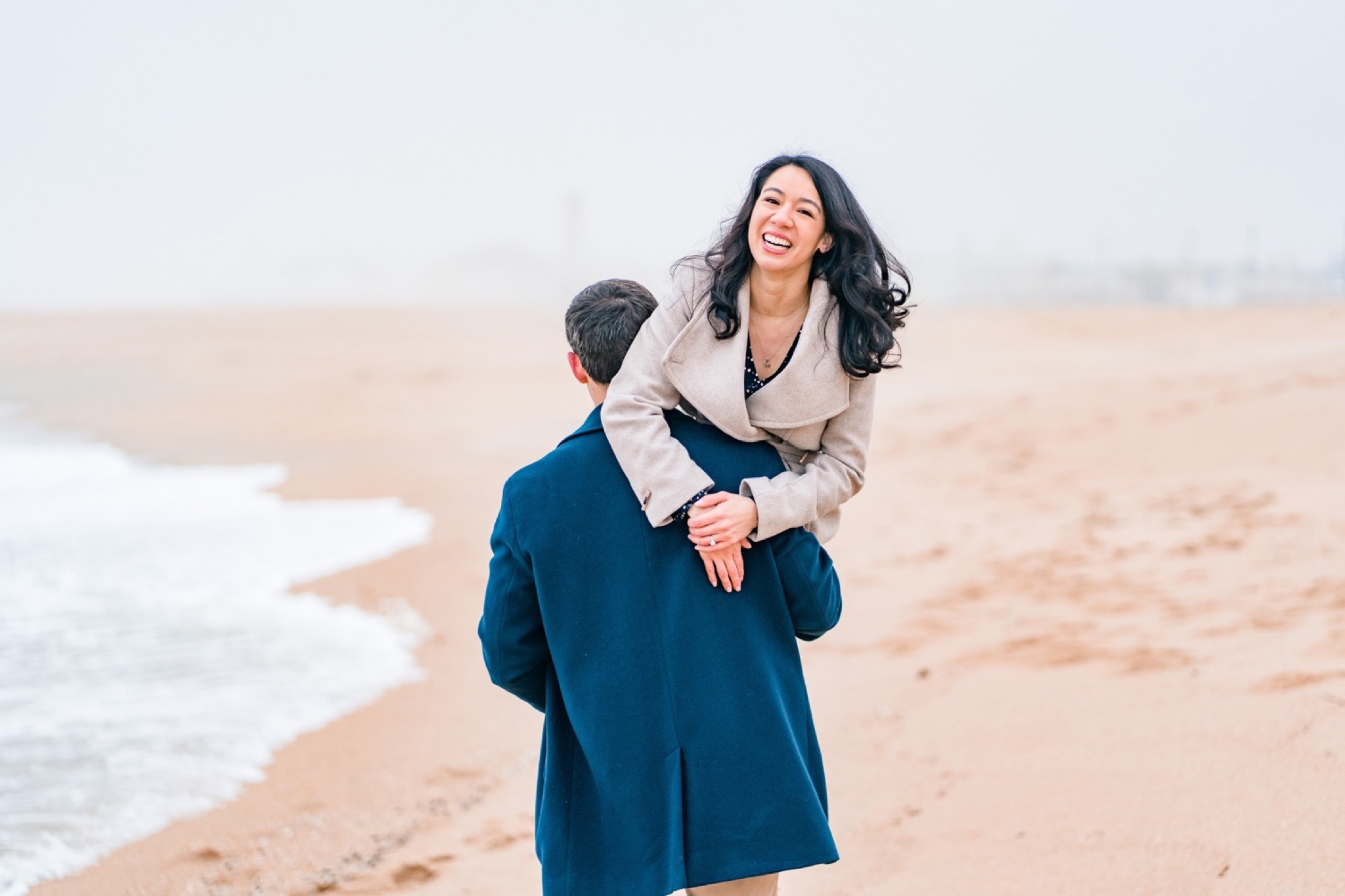 Charlie & Janine Foggy Asbury Park, New Jersey Engagement Photos