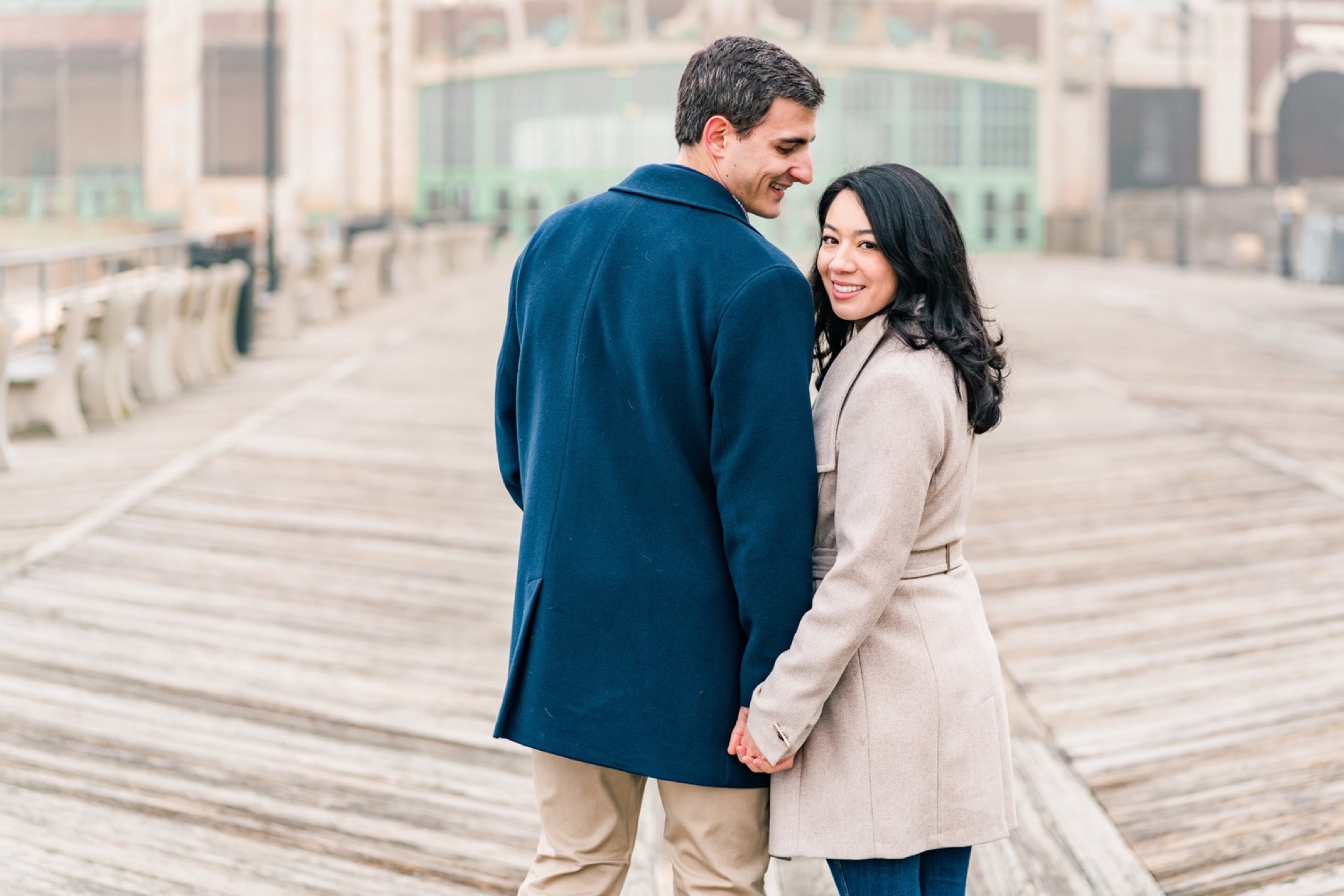 Charlie & Janine Foggy Asbury Park, New Jersey Engagement Photos