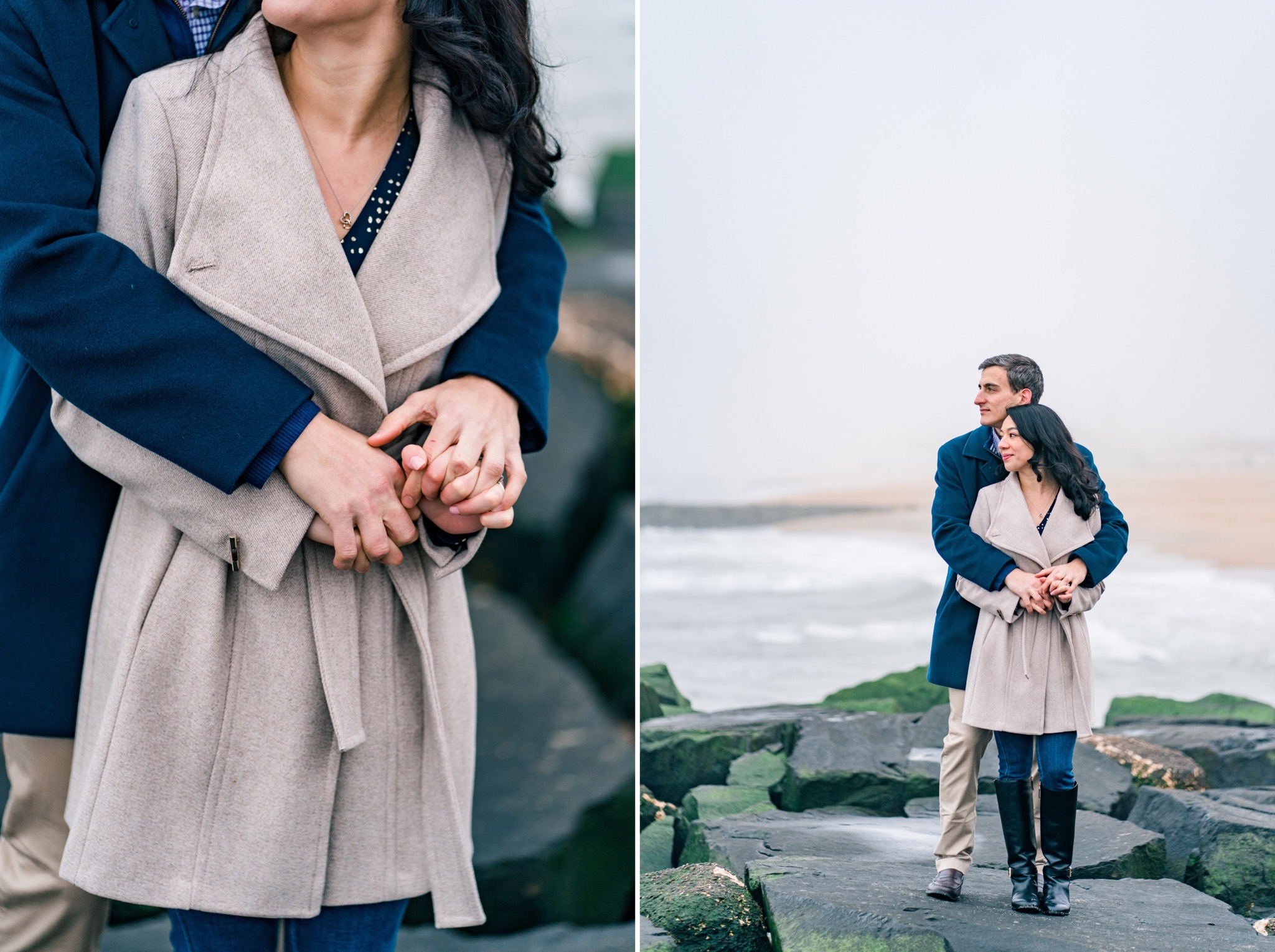 Charlie & Janine Foggy Asbury Park, New Jersey Engagement Photos