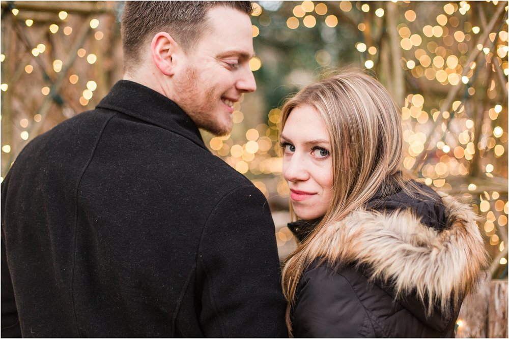 A Winter Engagement at Morris Arboretumin in Chestnut Hill
