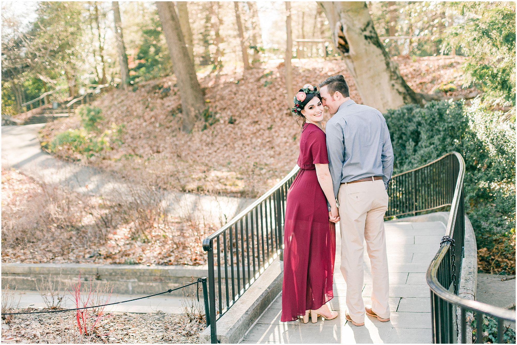 A Magical Boho Engagement Session at Longwood Gardens in Kennett Square, PA
