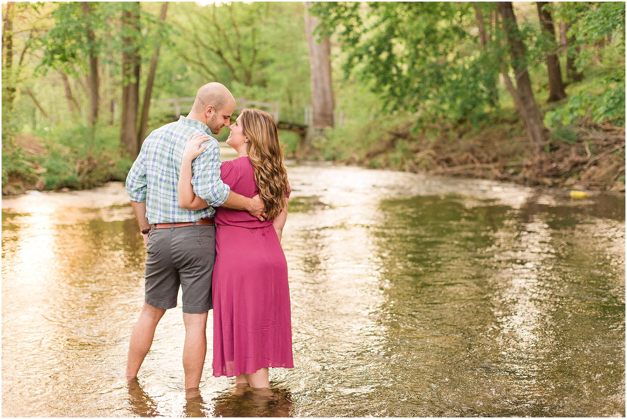 A Colorful Engagement Session at Valley Forge Park
