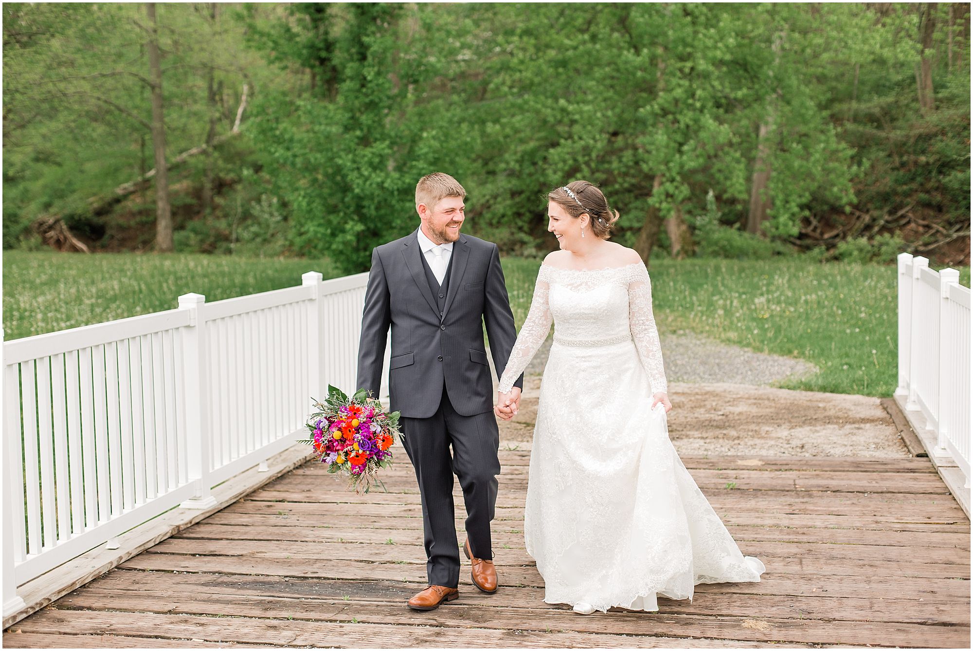 A Colorful Rustic Wedding At The Barn on Bridge In Collegeville, PA Photos