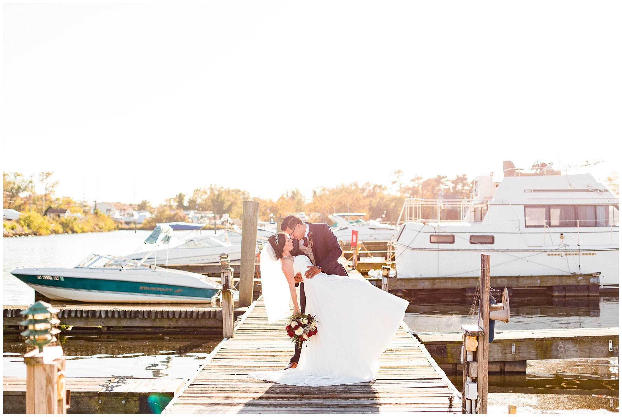Julio & Elizabeths Fall Wedding at Clarks Landing Yacht Club in Delran NJ Photos