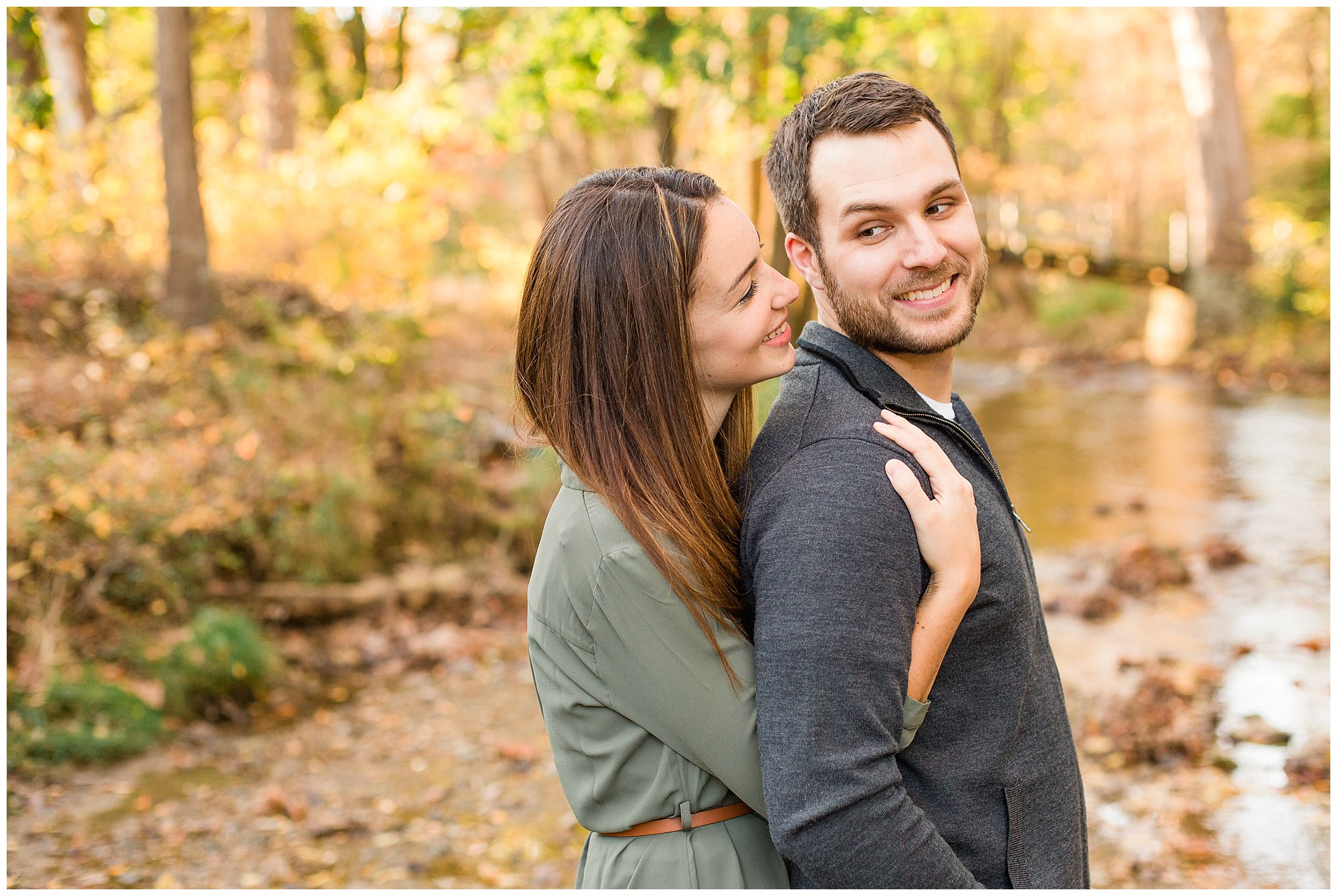 Mike & Jenny's Sunset Fall Engagement at Valley Forge Park and Philander Chase Knox Estate Photos