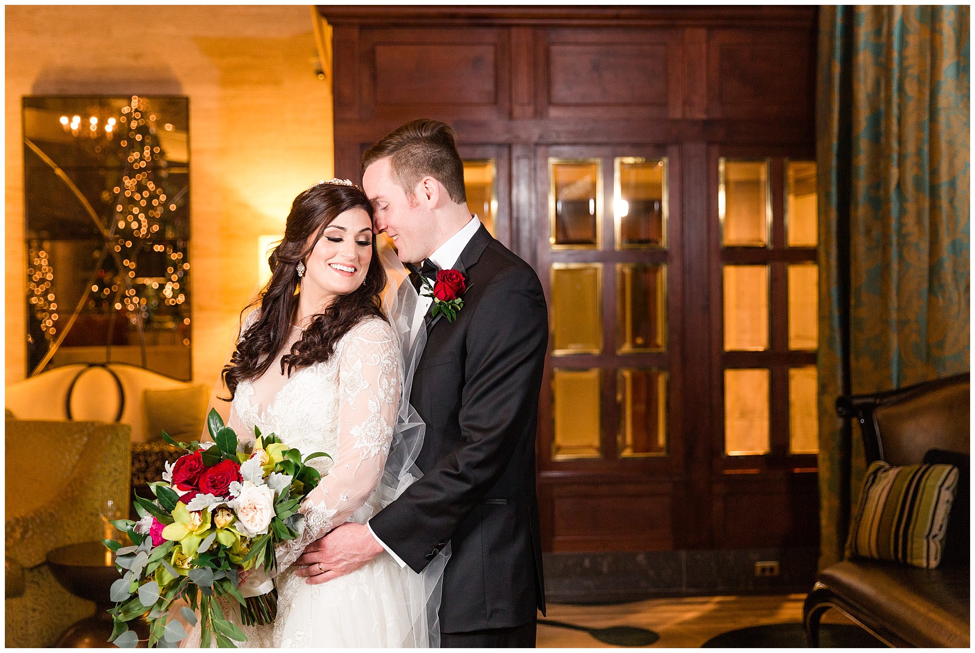 Cooper & Anna's Black Tie And Maroon Wedding at The Hotel DuPont in Wilmington, DE Photos