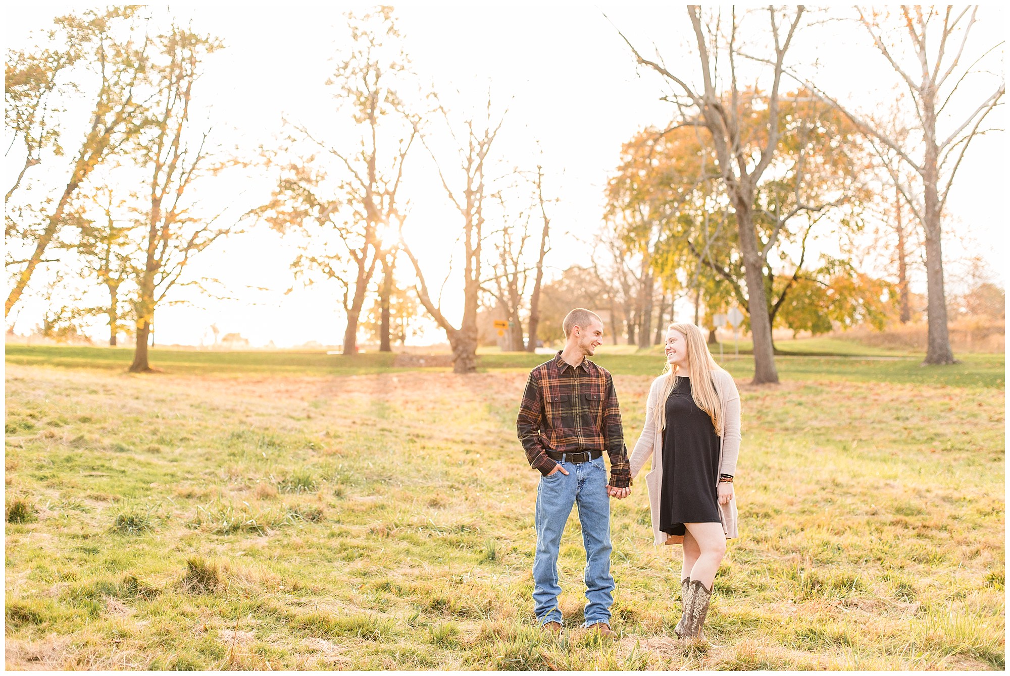 Sheldon & Stephanie's Country Fall Engagement Session at Valley Forge Park Photos