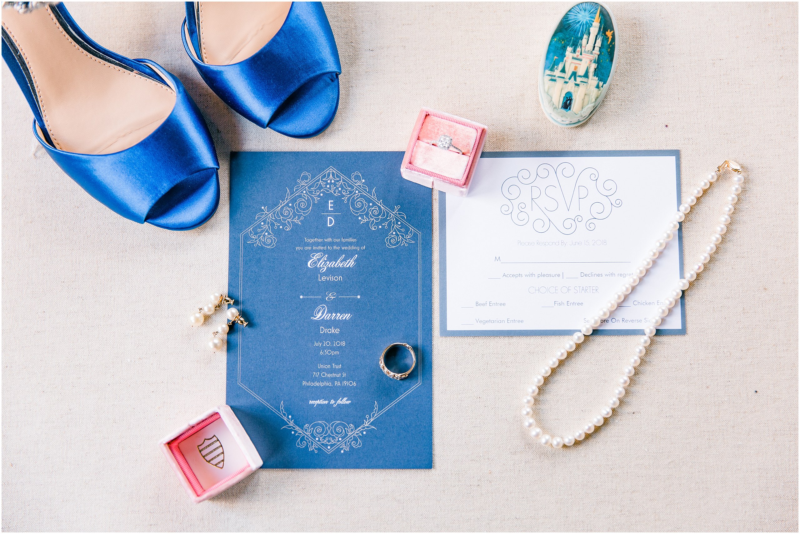 Darren & Elizabeth Grey & Navy Wedding at Union Trust Ballroom by Finley Catering in Philadelphia,PA Photos,