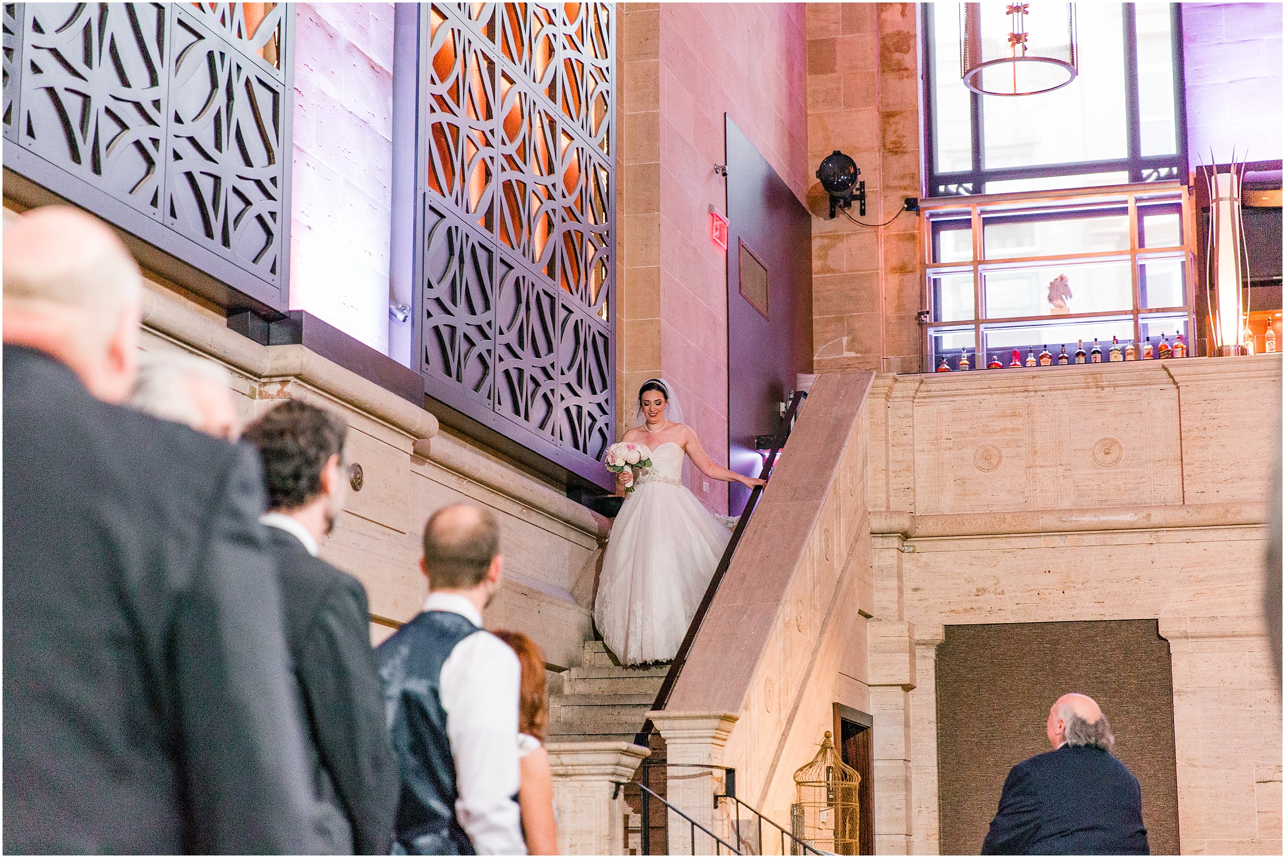 Darren & Elizabeth Grey & Navy Wedding at Union Trust Ballroom by Finley Catering in Philadelphia,PA Photos,