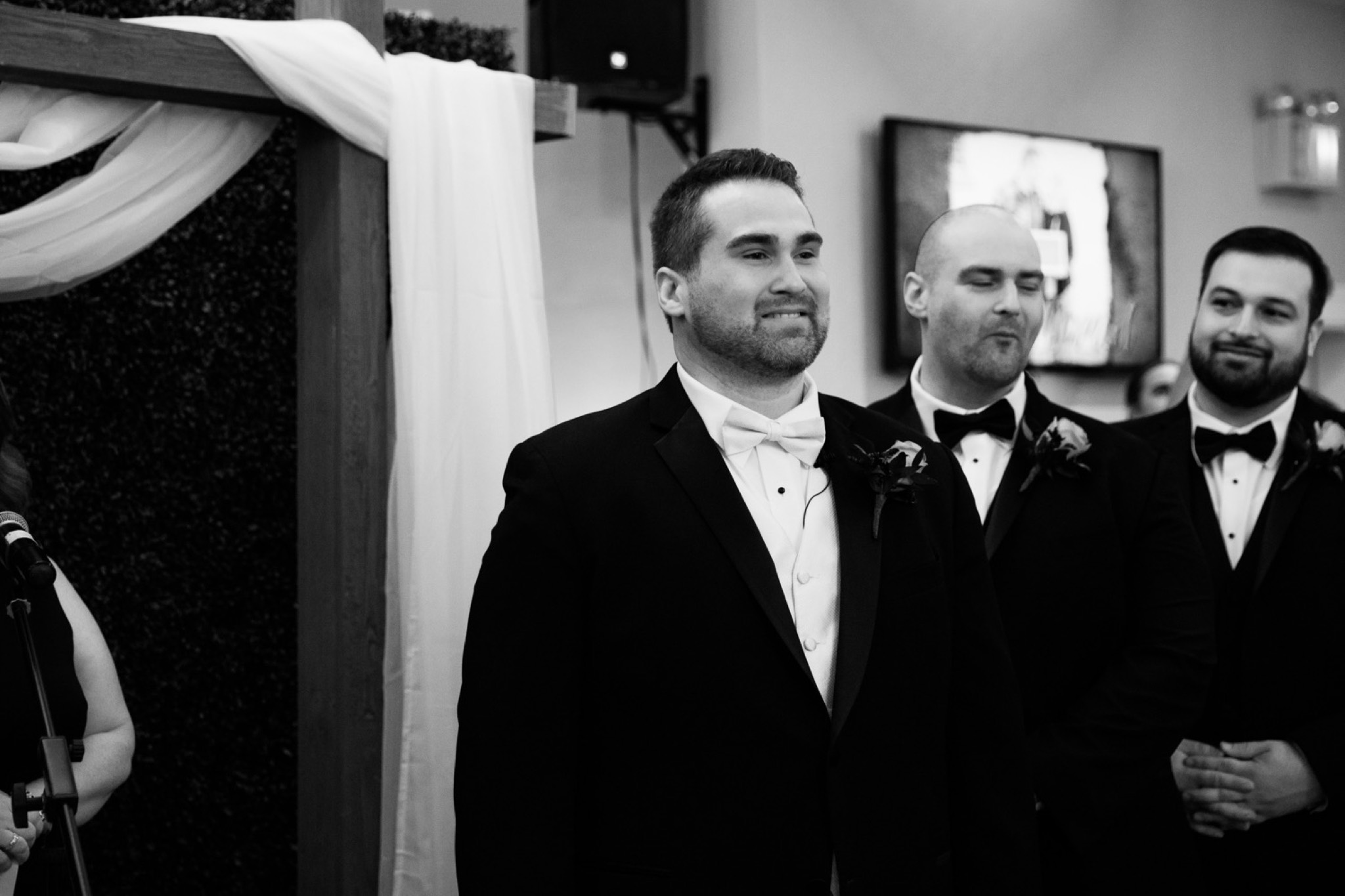 Groom Reaction Staten Island Wedding